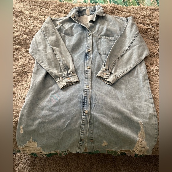 H&M Dresses Hm Denim Dress Poshmark